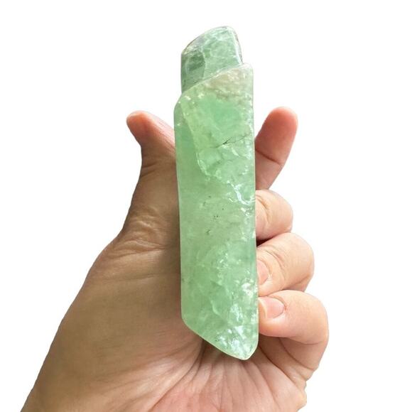 Green Flourite Crystal Star Shaped Ring Jewelry Dish Plate Decor Gemstone OS - Picture 9 of 14